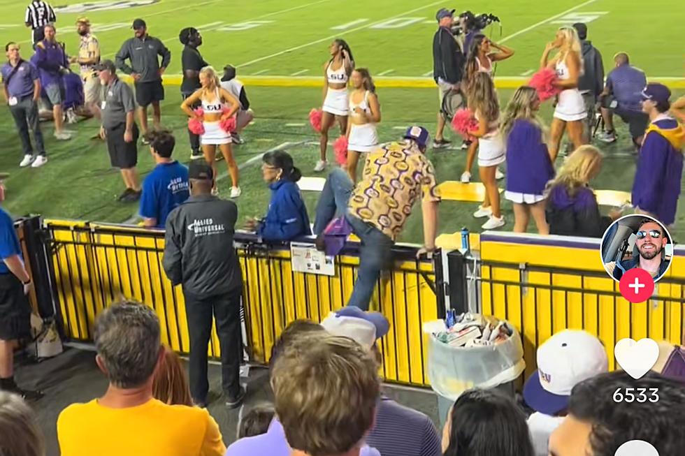 Man Claims He Bet His Friend $1000 to Rush the Field at LSU Game