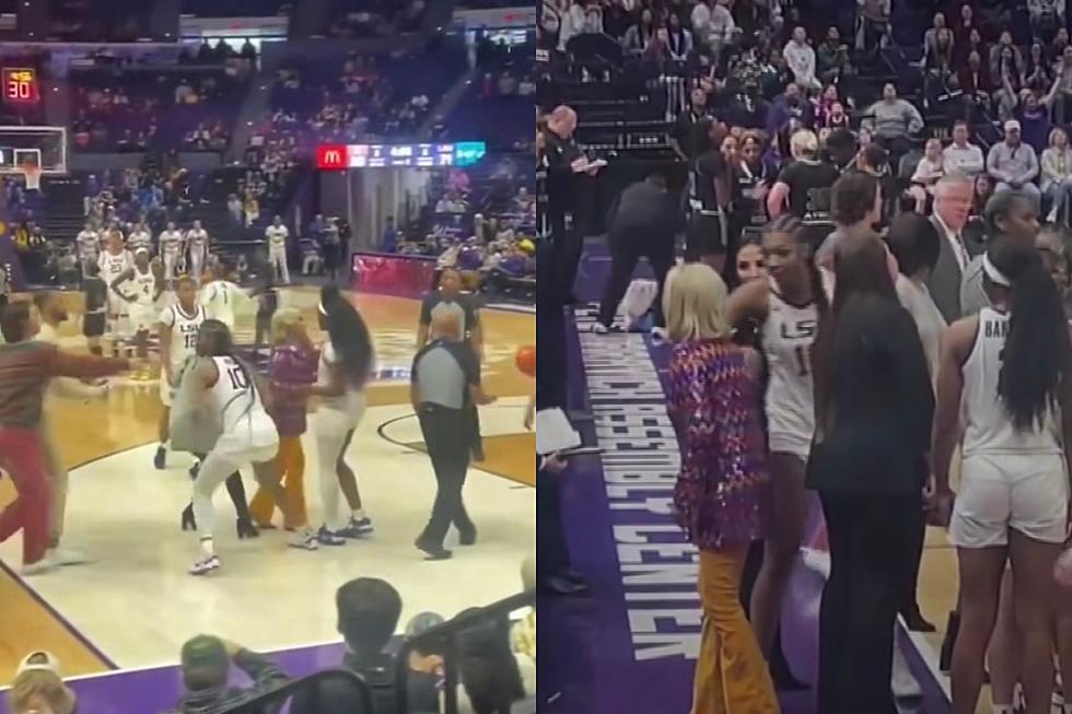 Angel Reese Holds Back LSU Coach Kim Mulkey Prior to Ejection