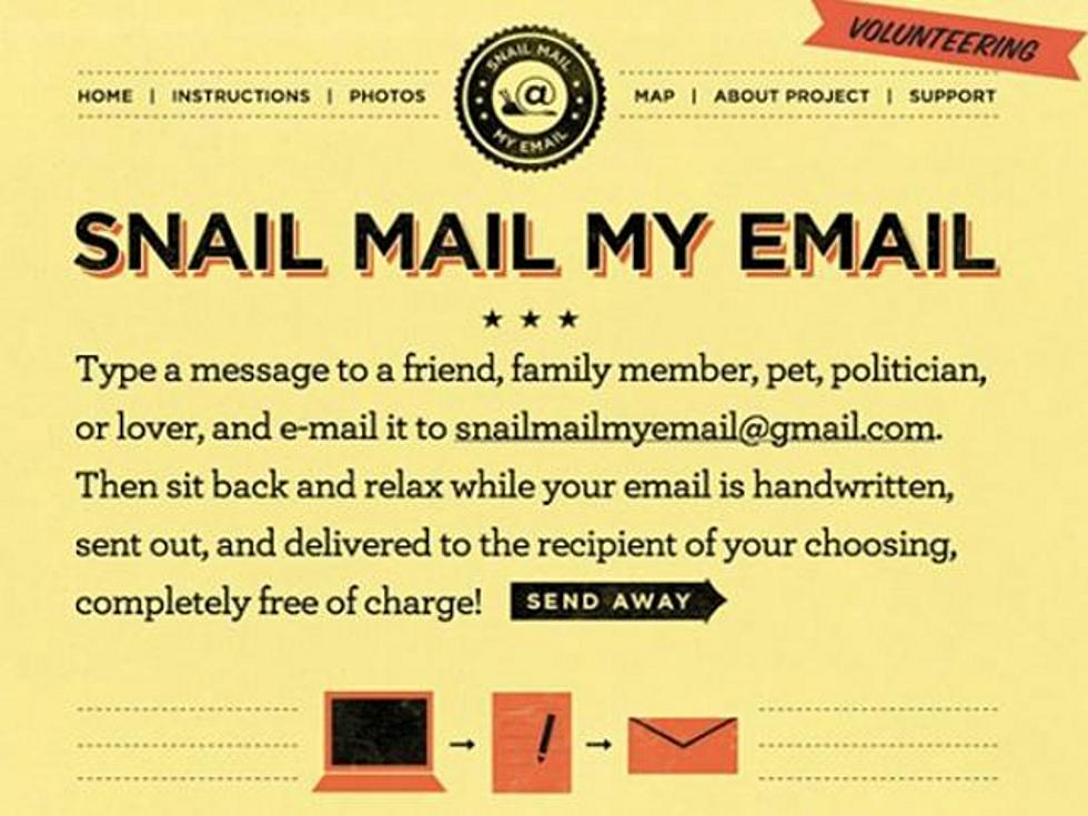 &#8216;Snail Mail My Email&#8217; Website So Popular It Crashes