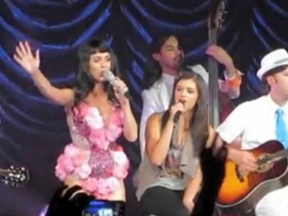 Katy Perry Duets With Rebecca Black in Concert &#8211; On Friday, Naturally [VIDEO]