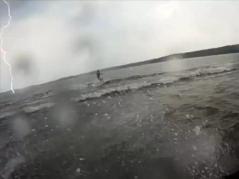 Lightning Strikes a Little Too Close to Water Skiers