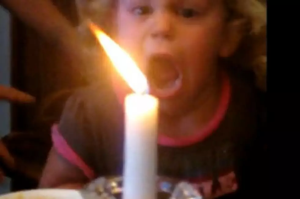Little Girl Has Hilarious Method for Blowing Out Candle [VIDEO]