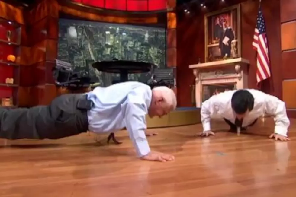 80-year-old GM Exec Bob Lutz Crushes Stephen Colbert in Push-Up Contest