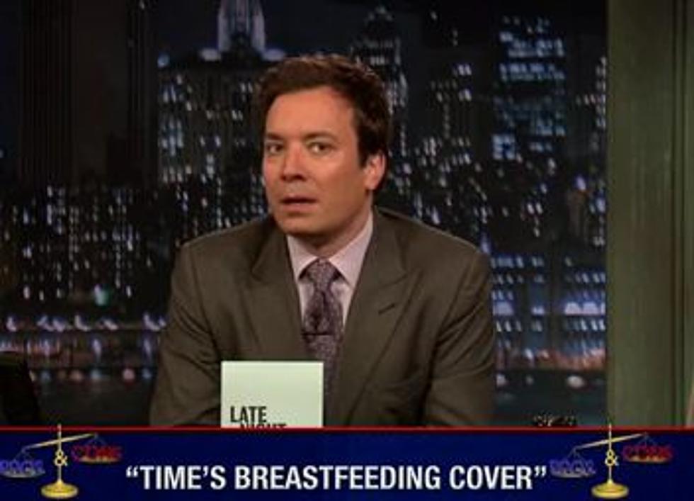 Jimmy Fallon Debates Pros and Cons of Time’s Breastfeeding Mom Jamie Lynne Grumet