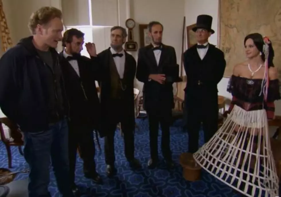Conan O’Brien Hangs Out With Multiple Abe Lincolns and a Sexy Mary Todd