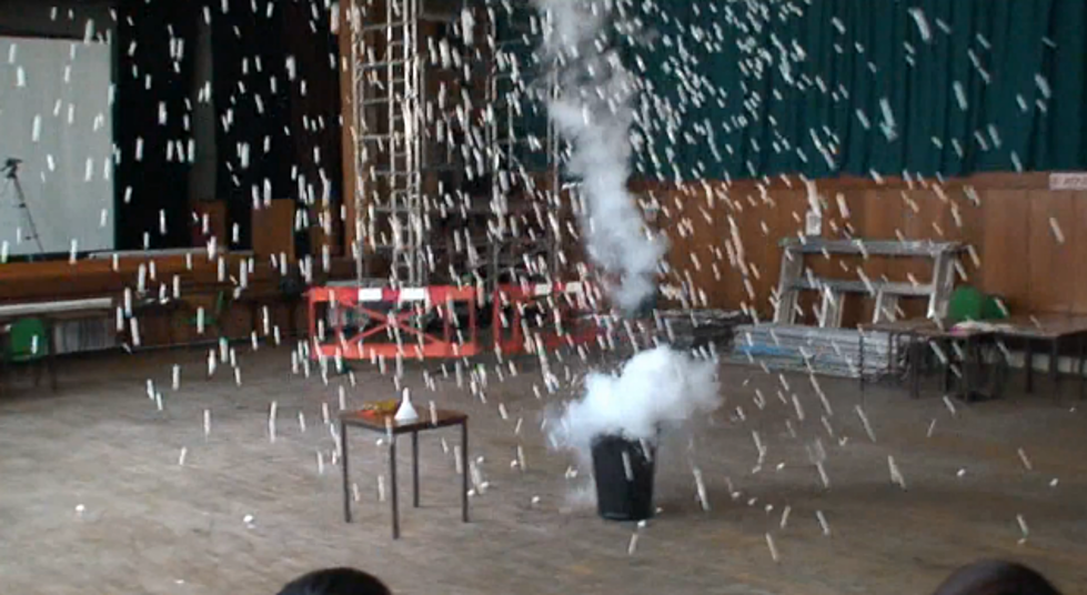 College Professor Sets Off Ping-Pong Ball Explosion