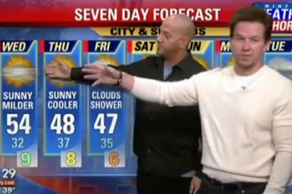 Mark Wahlberg Did the Local Weather Report in Philly