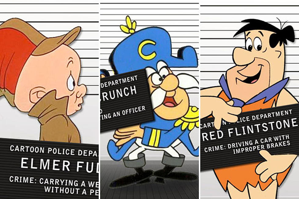 12 Cartoon Character Mugshots