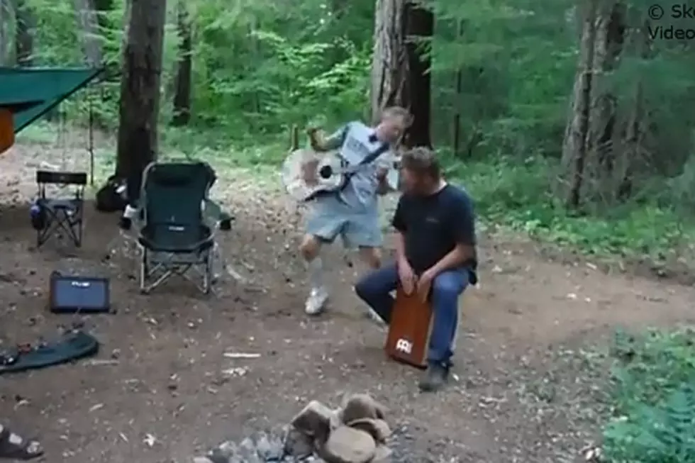 Rabid Bat Bites Guitar-Playing Dude in the Woods