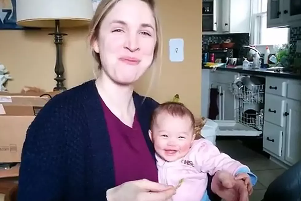 Baby Laughs Uncontrollably When Mommy Eats Chips