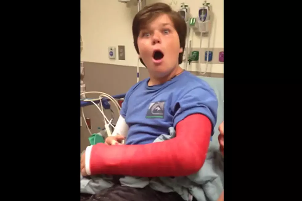 Kid With Broken Arm STUNNED to Find He's Got a Cast On