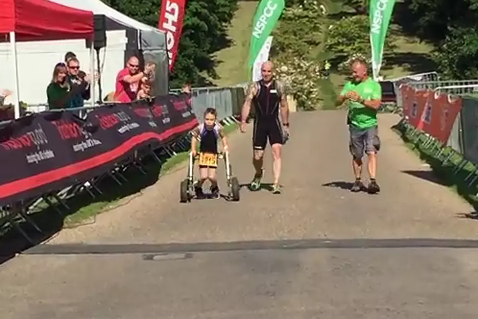 Gutsy 8-Year-Old With Cerebral Palsy Finishes Triathlon, Inspires the World