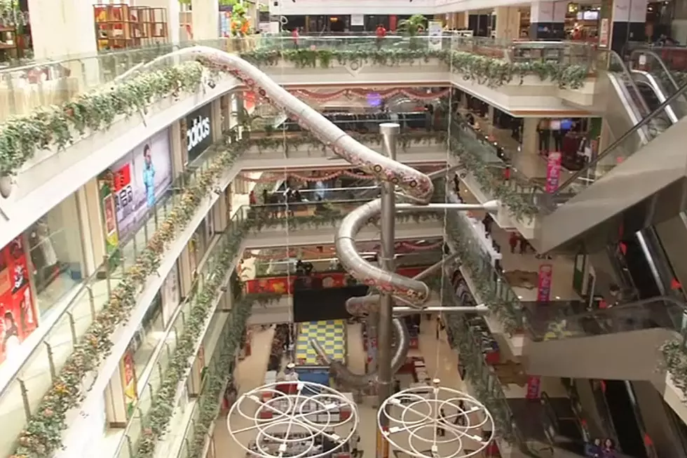 Zany 200-Foot Mall Slide May Make Shopping Cool Again