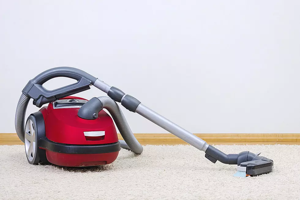 Dad Toys With Son Who Turns Vacuum On Like a Lawnmower