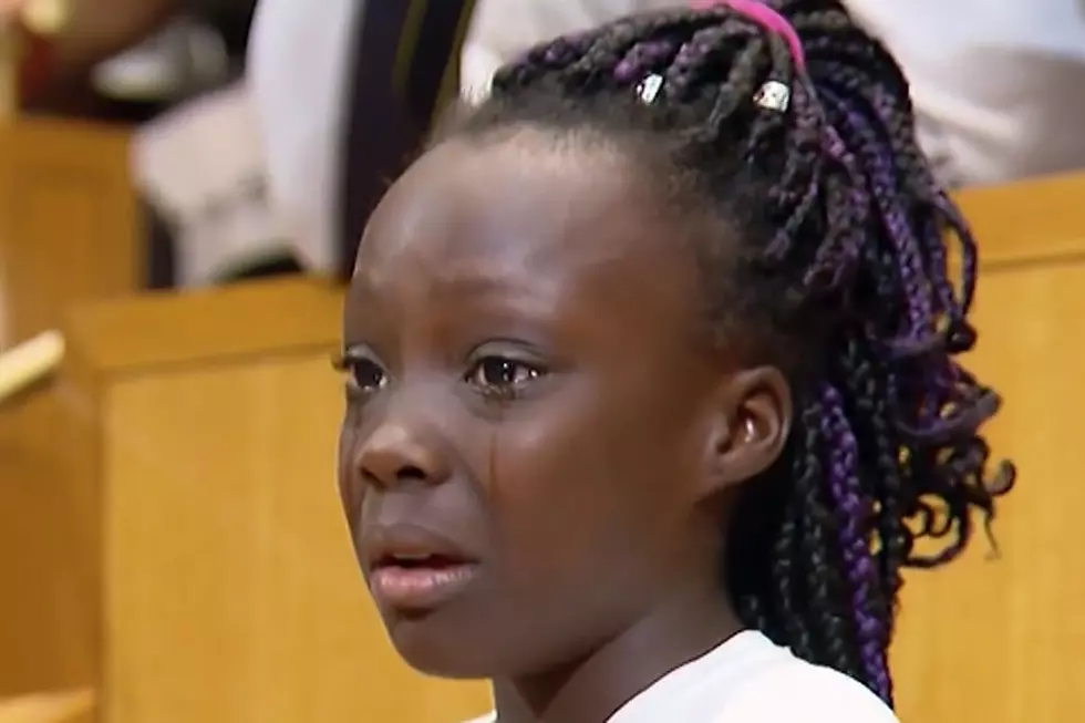 Heartbroken Girl Bawls While Urging End to Black Killings
