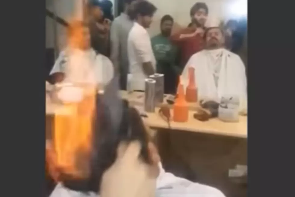 Trendy Barber Sets Hair on Fire to Give a Great Haircut