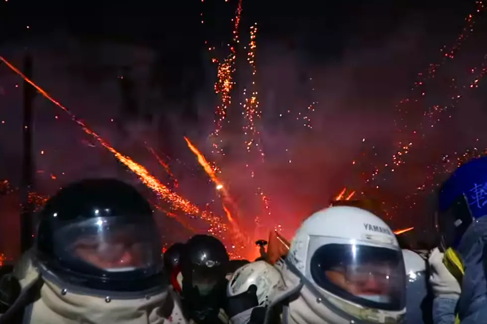 Watch These Festival-Goers Voluntarily Get Shot by a Million Fireworks