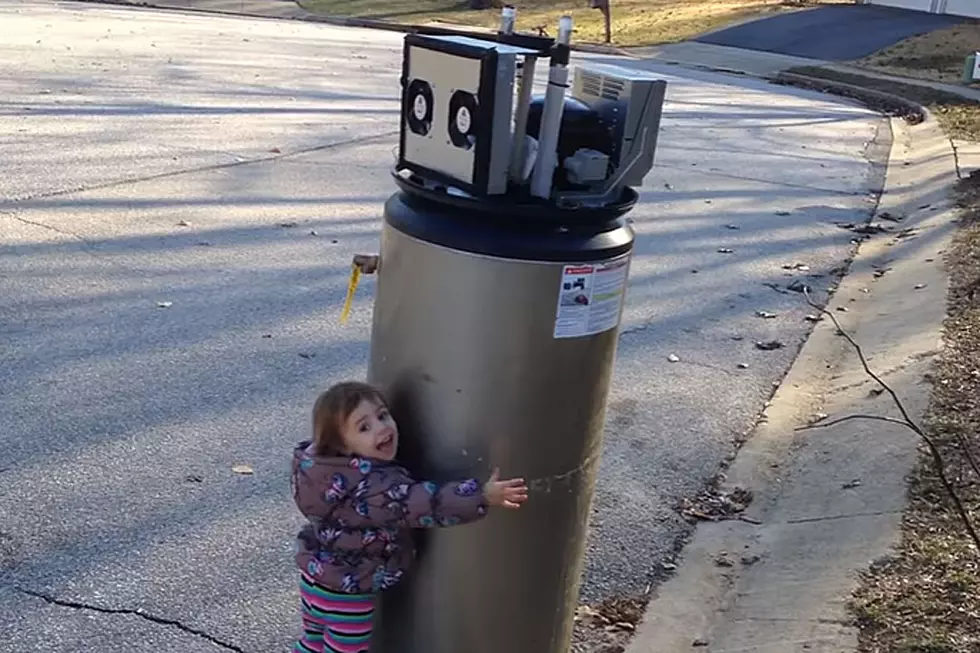 Delightful Girl Mistaking Water Heater for a Robot Is Infinitely Cute