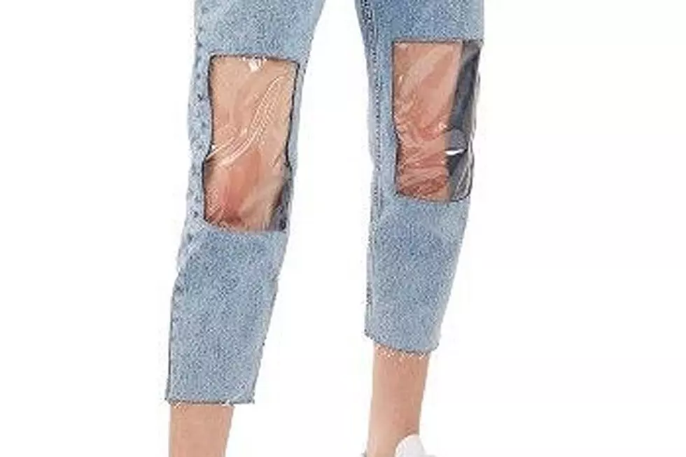 Hideous Mom Jeans With Plastic Have Some Explaining To Do