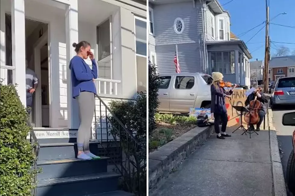 Neighbors Stun Nurse With Powerful Musical Performance From the Sidewalk