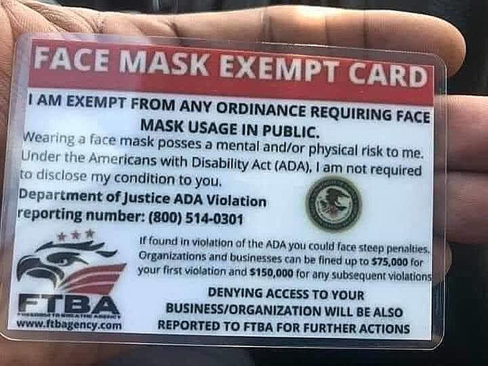Department of Justice Warns About Fake &#8216;Face Mask Exempt&#8217; Cards