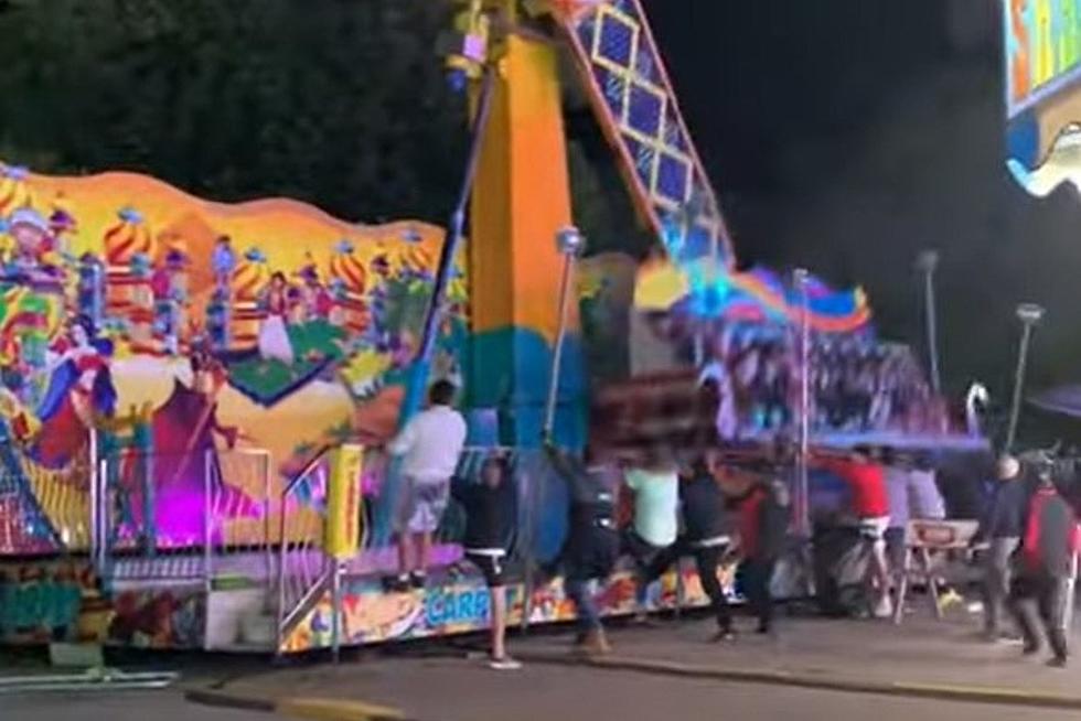 Scary Scene as Full Carnival Ride Nearly Collapses at Michigan Festival