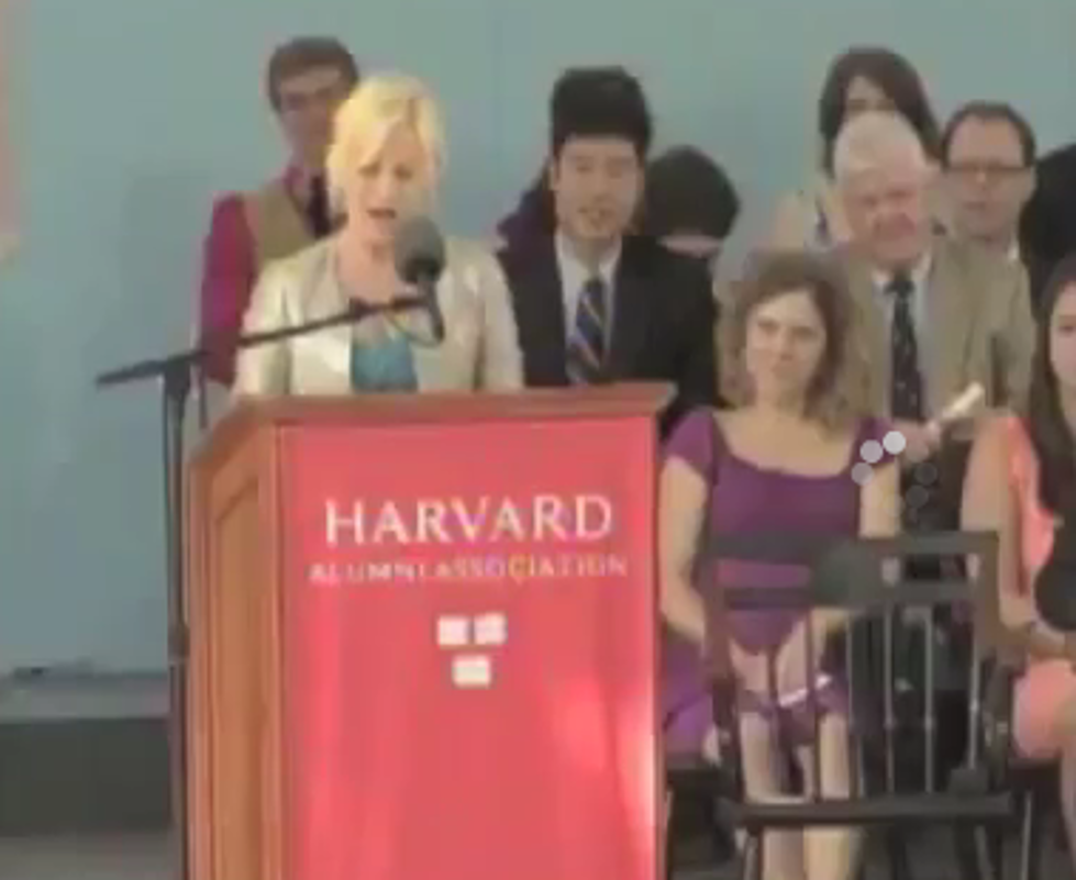 The Grossest Moment During Amy Poehler’s Harvard Speech [Video]