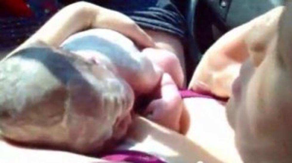 Husband Films Wife Giving Birth In Car…While Driving! [Graphic Video]