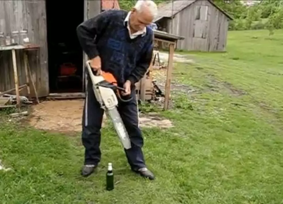 This Is How You Open A Beer With A Chainsaw [Video]