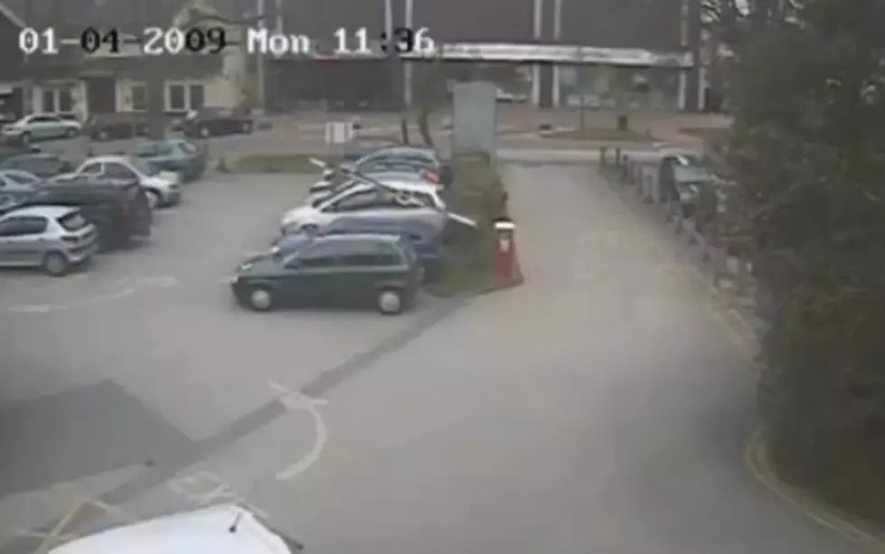 Parking Lot Gate Puts The Smackdown On A Car [Video]