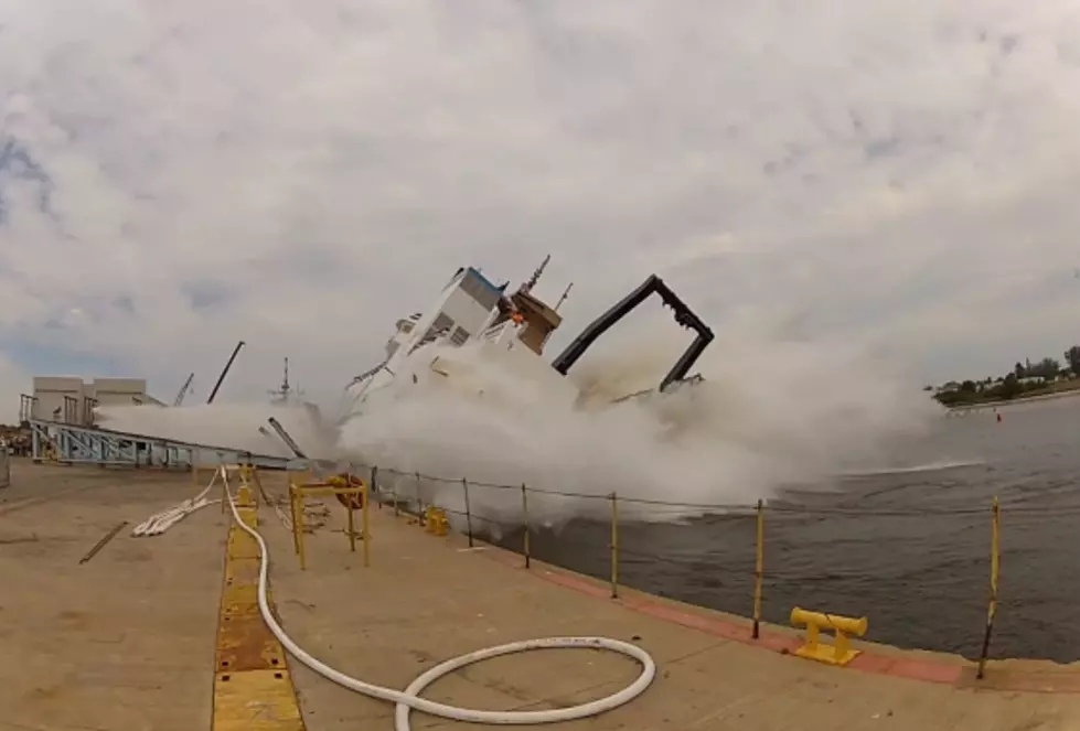Ship Launch Goes Completely Wrong [Video]