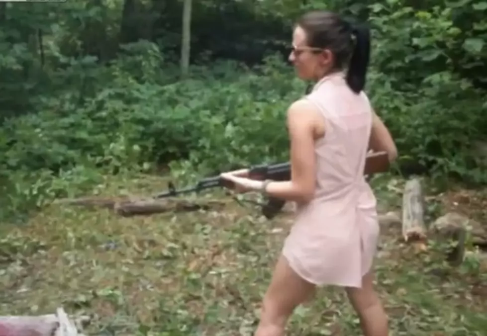 Girl Practices Shooting AK-47 Then Almost Shoots Her Boyfriend [NSFW – Video]