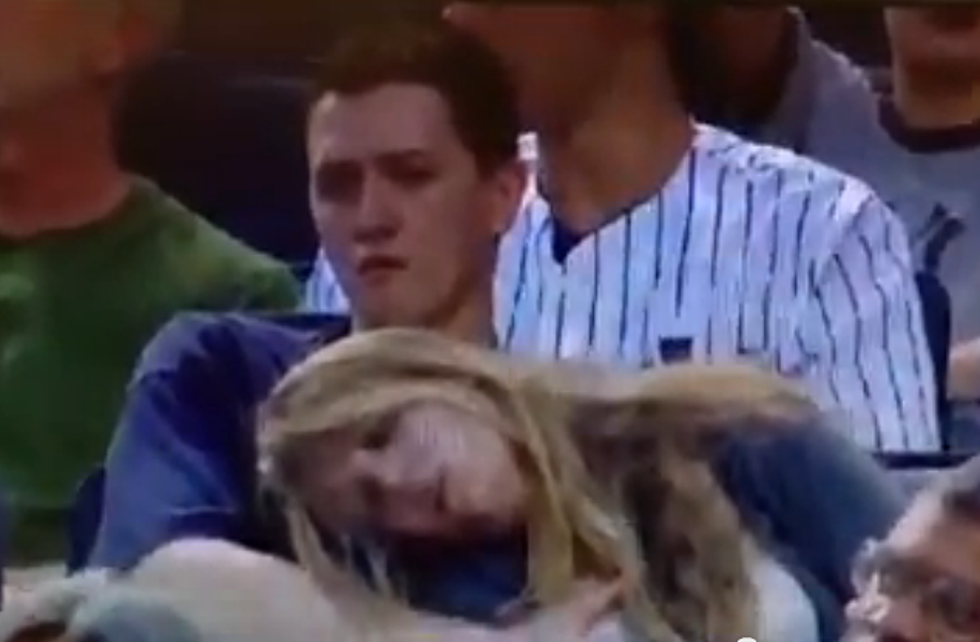 Yankees Fan Gropes Passed Out Woman On Live TV [Video]