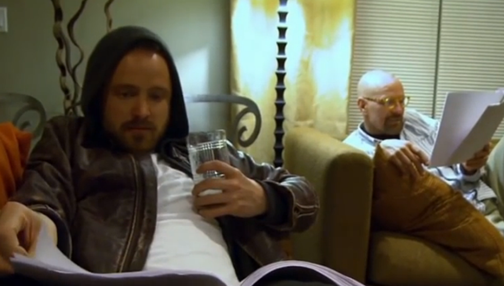 Bryan Cranston And Aaron Paul Read Final ‘Breaking Bad’ Script For The First Time [Video]