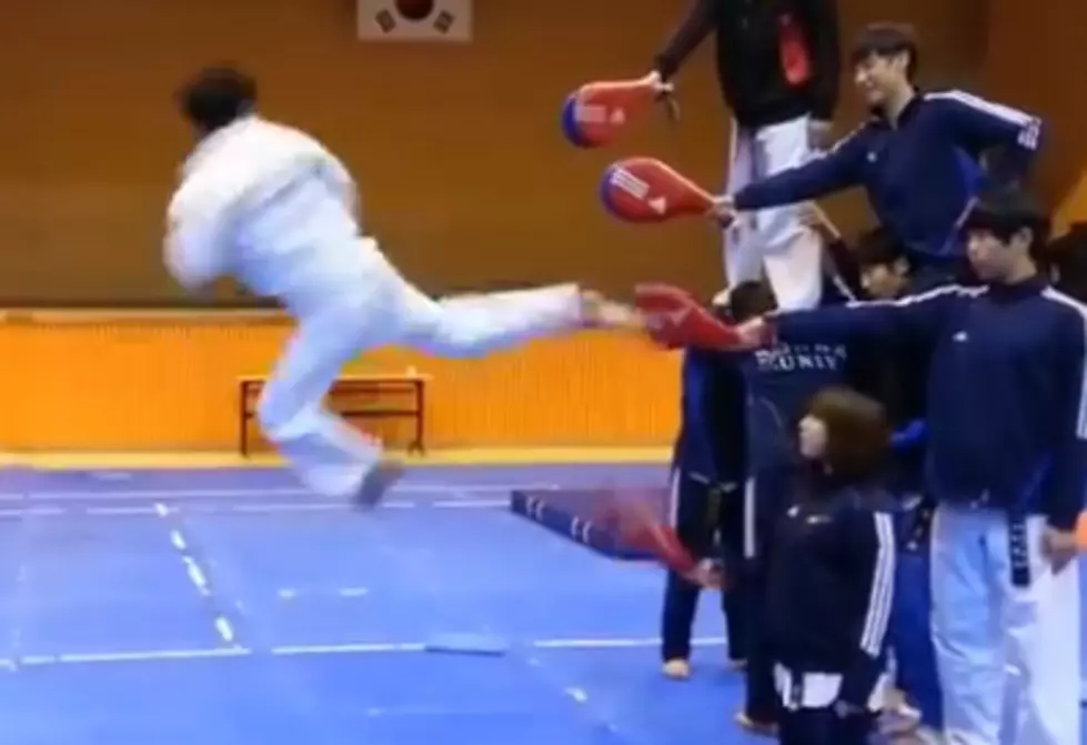 Martial Artist Makes Quadruple Kick, Lands On His Feet [Video]
