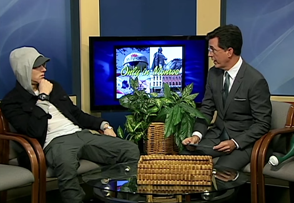 Stephen Colbert Interviews Eminem On Public Access Television Show [Video]