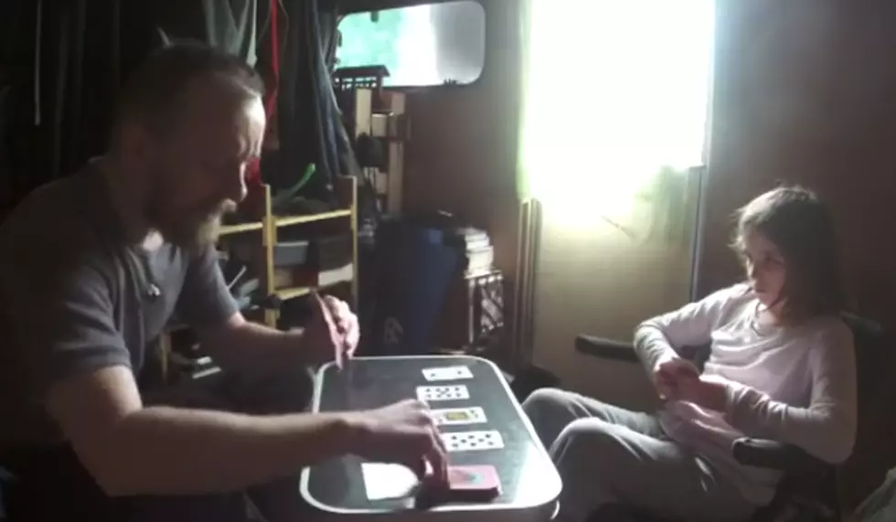Father With Tourette’s Syndrome Plays A Game Of Cards With His Daughter [NSFW-Video]