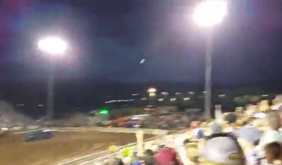 Driveshaft Flies Into Crowd Of Spectators At A Demolition Derby [Video]