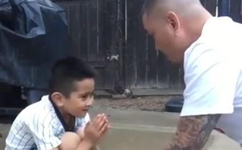 Dad Tricks His Son Into Picking Up Something Nasty [VIDEO]