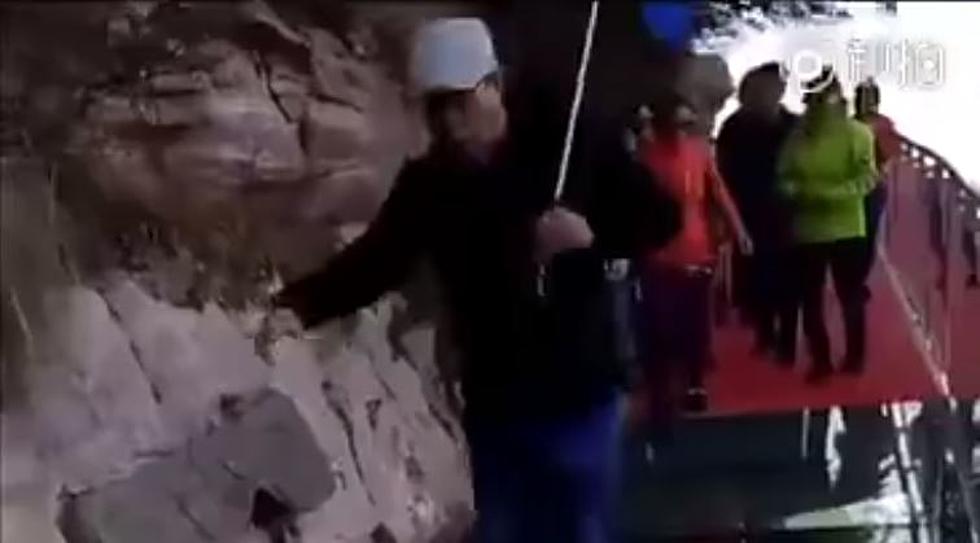 Poor Guy Gets Rudely Pranked On A Glass Bridge [VIDEO]