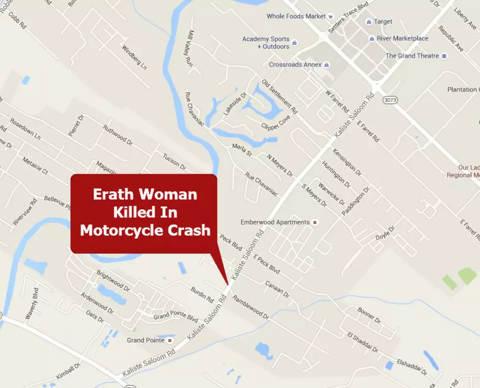 Erath Woman Killed in Kaliste Saloom Crash