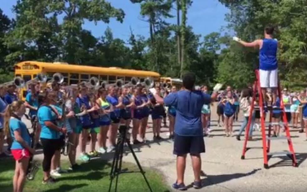 LOUISIANA PROUD: High School Marching Band Performs For Officers [VIDEO]