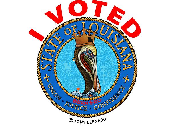New &#8220;I Voted&#8221; Sticker Features Acadiana Artist&#8217;s Work