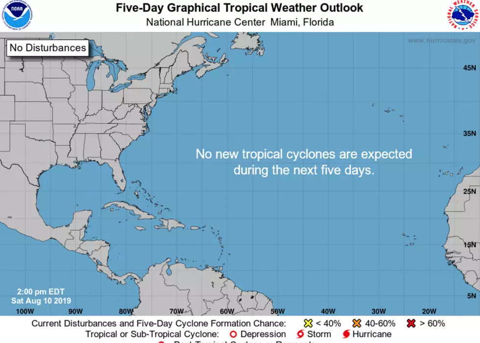 No New Tropical Developments Expected Over the Next Five Days