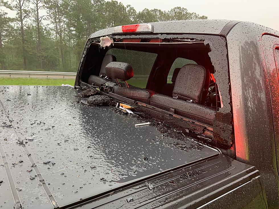 Lightning Strike Hits Highway, Damages Truck