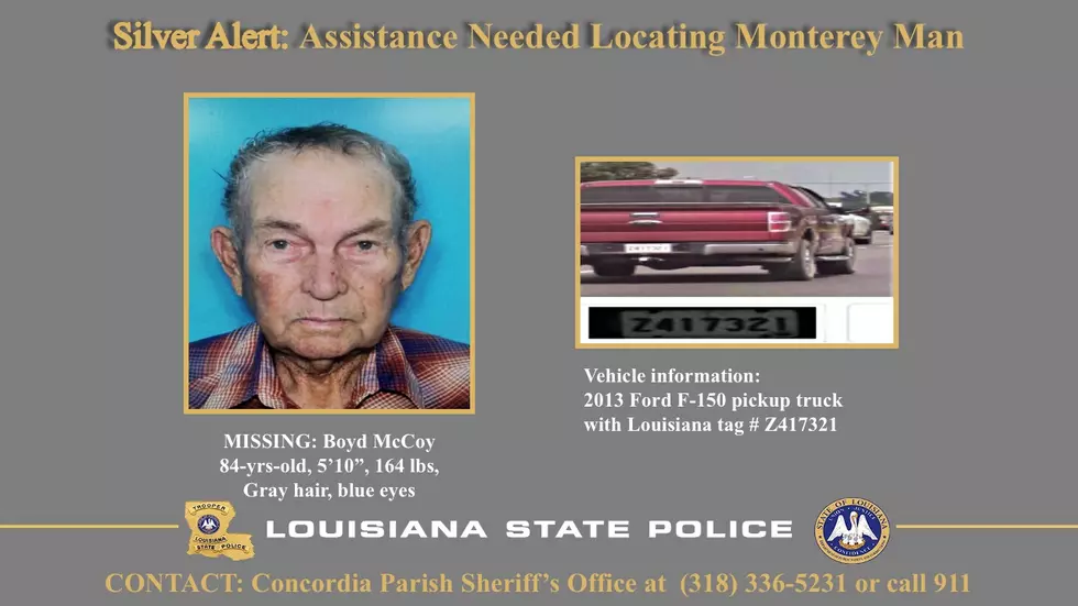 Silver Alert Issued for Missing Concordia Parish Man