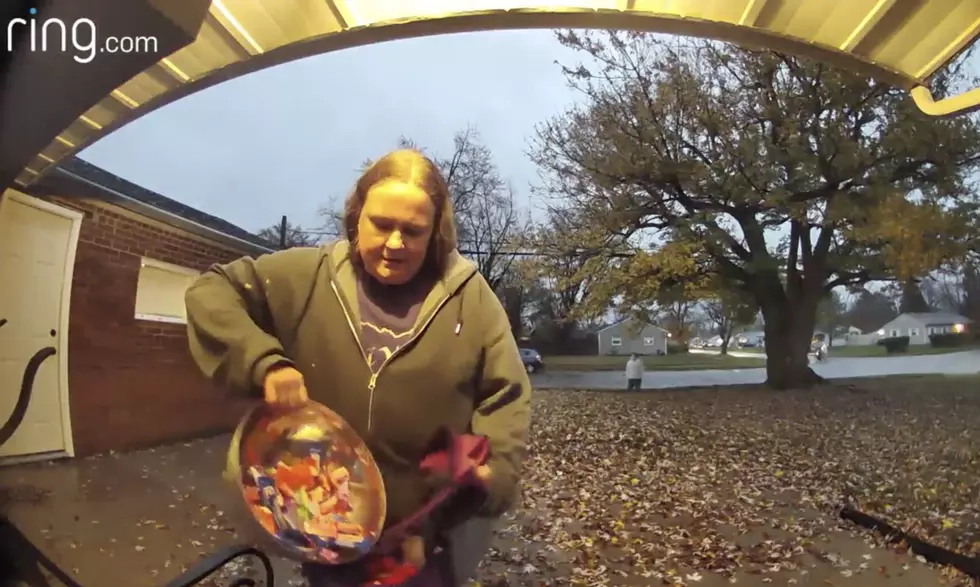 Watch: Woman Steals Entire Bowl of Halloween Candy From Porch