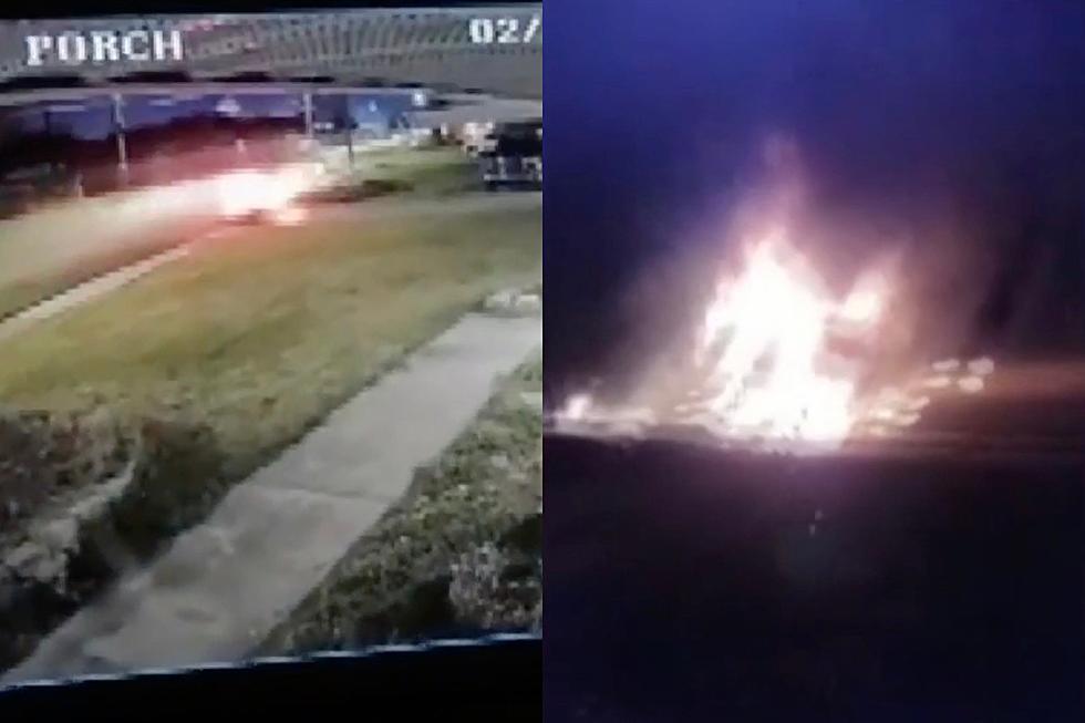 Fiery Crash in Lafayette Neighborhood Splits Car in Two, Driver Flees Scene