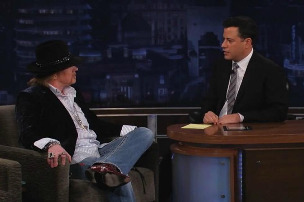 Axl Rose Makes Rare Television Appearance on &#8216;Jimmy Kimmel Live!&#8217;