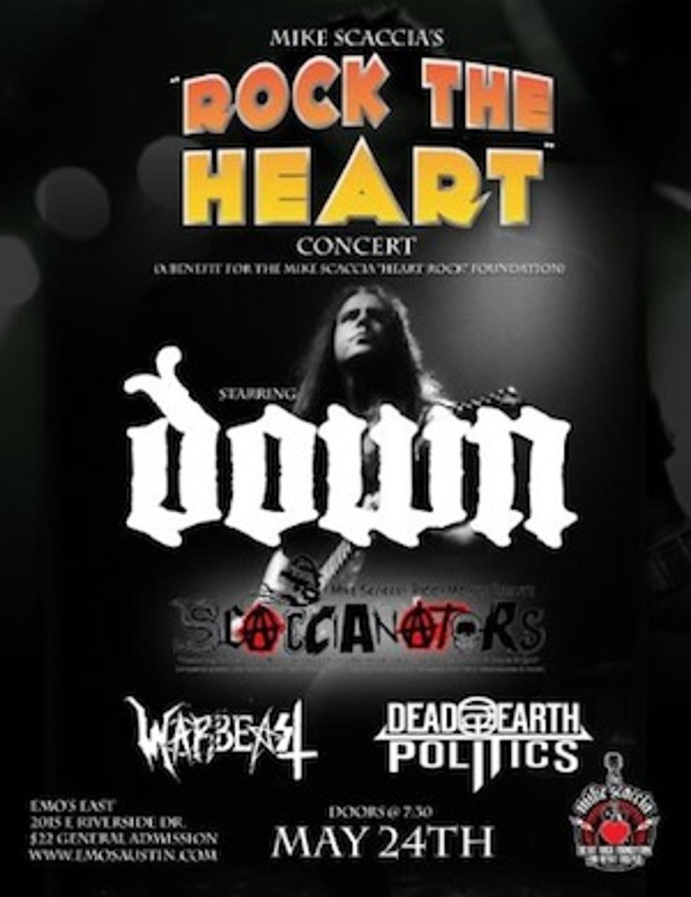 Down to Headline Mike Scaccia &#8216;Rock the Heart&#8217; Benefit Concert